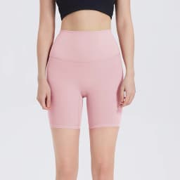 Women Sports Shorts High Waist Yoga Shorts Slim Fit Butt Lift Gym Running High Elastic Nylon Shorts
