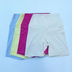 Women Sports Shorts High Waist Yoga Shorts Slim Fit Butt Lift Gym Running High Elastic Nylon Shorts