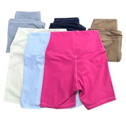 Women Sports Shorts High Waist Yoga Shorts Slim Fit Butt Lift Gym Running High Elastic Nylon Shorts