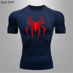 Men Long Sleeve Rashguard Compression T-Shirt Elastic Running Fitness Tee Tops Tight Man Sports Training Superhero Sportswear