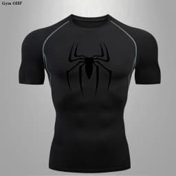 Men Long Sleeve Rashguard Compression T-Shirt Elastic Running Fitness Tee Tops Tight Man Sports Training Superhero Sportswear