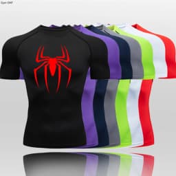 Men Long Sleeve Rashguard Compression T-Shirt Elastic Running Fitness Tee Tops Tight Man Sports Training Superhero Sportswear