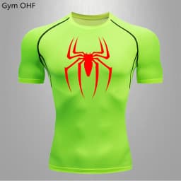 Men Long Sleeve Rashguard Compression T-Shirt Elastic Running Fitness Tee Tops Tight Man Sports Training Superhero Sportswear