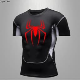 Men Long Sleeve Rashguard Compression T-Shirt Elastic Running Fitness Tee Tops Tight Man Sports Training Superhero Sportswear