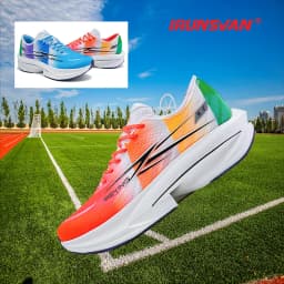 IRUNSVAN Co Branded Fast Burning 1.0 Carbon Plate Running Shoes For Men's Marathon Training Shock-absorbing And Breathable