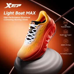 Xtep Light Boat MAX Male Lightweight Rebound Height-Increasing Stronger Propulsive Force Running Shoes 874219110095