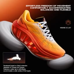 Xtep Light Boat MAX Male Lightweight Rebound Height-Increasing Stronger Propulsive Force Running Shoes 874219110095
