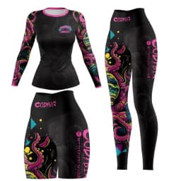 Cody Lundin Jiu Jitsu Rashguard MMA T-shirt +Pant Women 4PCS/Set Gym Running Grappling Bjj Boxing Sport Muay Thai Shorts Jerseys