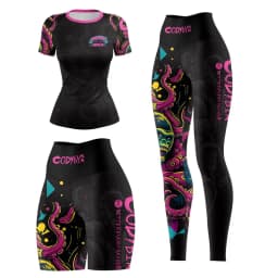 Cody Lundin Jiu Jitsu Rashguard MMA T-shirt +Pant Women 4PCS/Set Gym Running Grappling Bjj Boxing Sport Muay Thai Shorts Jerseys