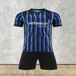 Men's Casual Sports Football Uniform Set round Neck Top And Breathable Shorts Comfortable Fashionable Football Suit