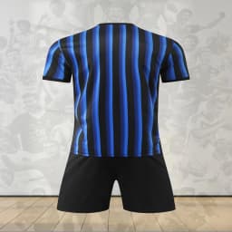 Men's Casual Sports Football Uniform Set round Neck Top And Breathable Shorts Comfortable Fashionable Football Suit