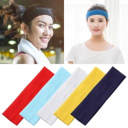 1PC Ribbon Yoga Headwear Fitness Solid Color Sports Headbands Yoga Hair Bands Elastic
