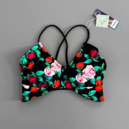 Women Cross Back Padded Sports Bra Thin Straps Wireless Shockproof Soft Breathable Yoga Fitness Camisole Top