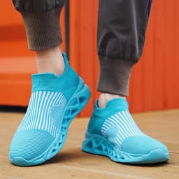 Summer Fashion Purple Running Shoes for Men Socks Sports Shoes Plus Size 48 Breathable Women Slip-on Sneakers Sock Trainers Men