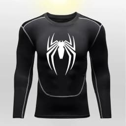 Spider Men Sports Rashgard Short Sleeves T Shirt Print Compression Running Workout Bodybuilding Quick-Dry T-Shirts