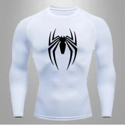 Spider Men Sports Rashgard Short Sleeves T Shirt Print Compression Running Workout Bodybuilding Quick-Dry T-Shirts