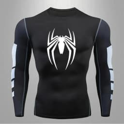 Spider Men Sports Rashgard Short Sleeves T Shirt Print Compression Running Workout Bodybuilding Quick-Dry T-Shirts