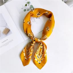 70cm Fashion Bandana Hair Scarf For Women Paisley Print Kerchief Silk Satin Head Scarfs Square Shawl Wraps Neck Scarves For Lady