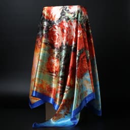 Fashion Hijab Scarf For Women Square Shawls Satin Silk Hair Scarfs Female 90*90cm Kerchief Bandana Head Neck Scarves For Ladies