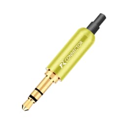 10pcs Stereo 3.5mm Connectors with Protecting Tail Gold Plated 3 Poles Plug 3.5mm Jack Male Connector Earphone Jack DIY