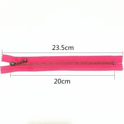 2pcs Closed End 3# (20-50cm) 8-20inch Round Bead Modeling Copper Zipper Metal Bulk Zipper for Sewing