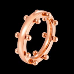 Simple Stainless Steel PVD Plated Gold Non Fading Ring Low Allergy Waterproof Jewelry Suitable for Women's Gifts