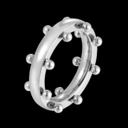 Simple Stainless Steel PVD Plated Gold Non Fading Ring Low Allergy Waterproof Jewelry Suitable for Women's Gifts