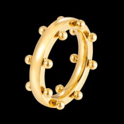 Simple Stainless Steel PVD Plated Gold Non Fading Ring Low Allergy Waterproof Jewelry Suitable for Women's Gifts
