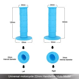 Rubber Handlebar Grip Hand Grips For Kayo BSE SSR SDG CRF YZF WRF KXF KLX K.T.M RMZ Pit Dirt Bike Motocross Motorcycle Enduro