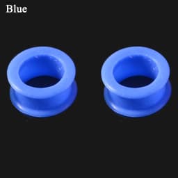 Pair Flexible Silicone Flexible Skin Ear Tunnels Plugs Ear Hollow Flesh Gauges Piercing Expander Earring Body Jewelry Earlets