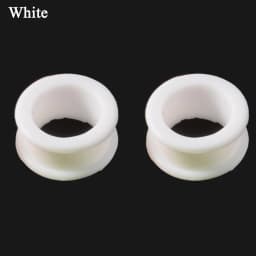Pair Flexible Silicone Flexible Skin Ear Tunnels Plugs Ear Hollow Flesh Gauges Piercing Expander Earring Body Jewelry Earlets