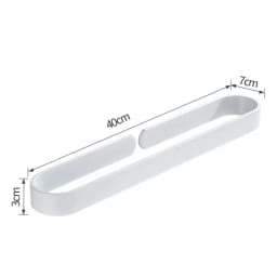 Black Aluminum Towel Racks Simple Style Nail-free U Pattern Towel Rod Kitchen Bathroom Slipper Rack Holder Accessory