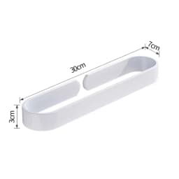 Black Aluminum Towel Racks Simple Style Nail-free U Pattern Towel Rod Kitchen Bathroom Slipper Rack Holder Accessory