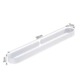 Black Aluminum Towel Racks Simple Style Nail-free U Pattern Towel Rod Kitchen Bathroom Slipper Rack Holder Accessory