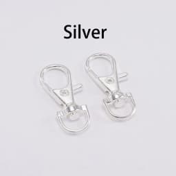 10pcs/lot Key Chain Ring Outdoor Backpack Bag Parts Snap Hook Swivel Trigger Lobster Clasp For DIY Craft Jewelry Making Supplies