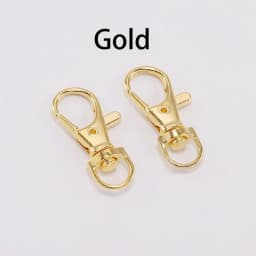 10pcs/lot Key Chain Ring Outdoor Backpack Bag Parts Snap Hook Swivel Trigger Lobster Clasp For DIY Craft Jewelry Making Supplies