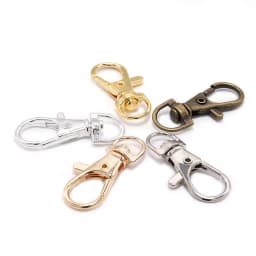 10pcs/lot Key Chain Ring Outdoor Backpack Bag Parts Snap Hook Swivel Trigger Lobster Clasp For DIY Craft Jewelry Making Supplies