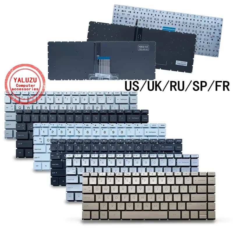 US/UK/RU/SP/FR Laptop Keyboard For HP 14-DA 14-BD 14-CB 14-CC 14-DQ 14-FQ 14-DK 14-DH 14-CE 14-CK 14-CY 14-CF 14-CM 14-DG 14-CD