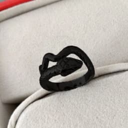 9styles European Retro Punk Exaggerated Spirit Black Snake Ring Fashion Personality Stereoscopic Opening Adjustable Ring Jewelry