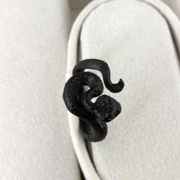 9styles European Retro Punk Exaggerated Spirit Black Snake Ring Fashion Personality Stereoscopic Opening Adjustable Ring Jewelry
