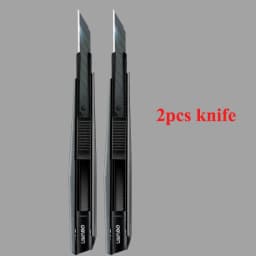 Deli Retractable Box Cutter Utility Knife Carbon Steel Self-Locking Design Cutting Tools Wallpaper Carton нож Stationery Supplie