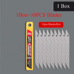 Deli Retractable Box Cutter Utility Knife Carbon Steel Self-Locking Design Cutting Tools Wallpaper Carton нож Stationery Supplie