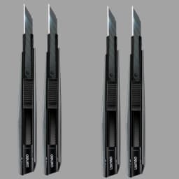 Deli Retractable Box Cutter Utility Knife Carbon Steel Self-Locking Design Cutting Tools Wallpaper Carton нож Stationery Supplie