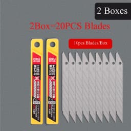 Deli Retractable Box Cutter Utility Knife Carbon Steel Self-Locking Design Cutting Tools Wallpaper Carton нож Stationery Supplie