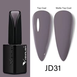15ml VENALISA Super Nail Gel Polish Color Gel Nail Lacquer Soak off UV LED Gel Pure Black White Color Gel Silk Matte Top Coat