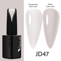 15ml VENALISA Super Nail Gel Polish Color Gel Nail Lacquer Soak off UV LED Gel Pure Black White Color Gel Silk Matte Top Coat