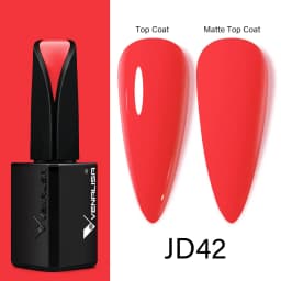 15ml VENALISA Super Nail Gel Polish Color Gel Nail Lacquer Soak off UV LED Gel Pure Black White Color Gel Silk Matte Top Coat