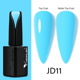 15ml VENALISA Super Nail Gel Polish Color Gel Nail Lacquer Soak off UV LED Gel Pure Black White Color Gel Silk Matte Top Coat