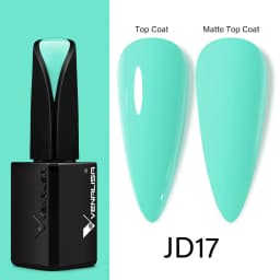 15ml VENALISA Super Nail Gel Polish Color Gel Nail Lacquer Soak off UV LED Gel Pure Black White Color Gel Silk Matte Top Coat