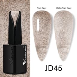 15ml VENALISA Super Nail Gel Polish Color Gel Nail Lacquer Soak off UV LED Gel Pure Black White Color Gel Silk Matte Top Coat